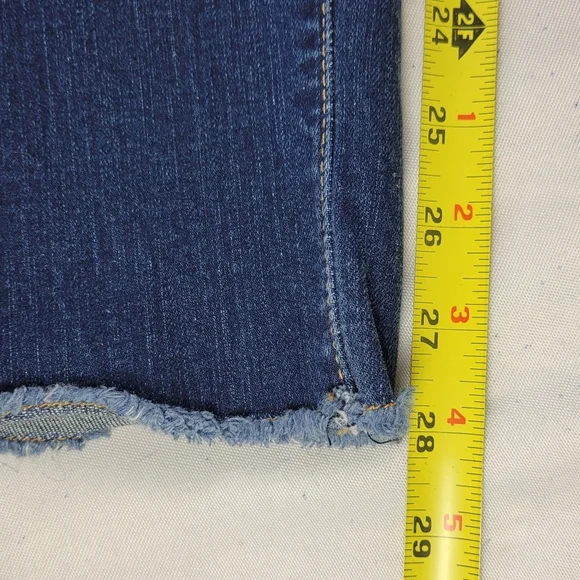 Torrid Jeans Size 20 42X28 Blue Boyfriend Distressed Raw Hem Stretch Denim - Picture 11 of 14